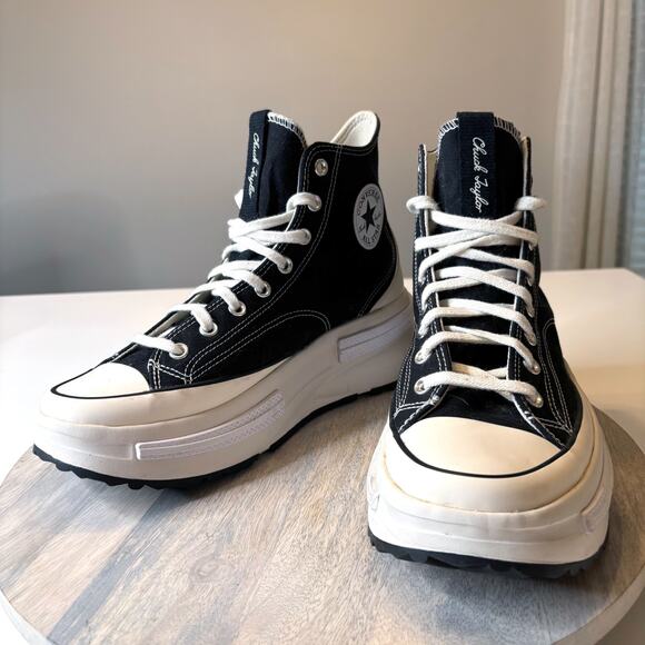 Converse Run Star Motion CX Platform High Top Black Egret Men's Size 10.5 - Picture 3 of 11